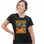 Fashion, accesorii si bijuterii - Femei - Imbracaminte femei - Tricouri si topuri femei - Tricou Femei Bombadiro Crocodilo Airplane Brainrot Meme, negru, marime 3XL - Infinity.ro