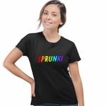 Fashion, accesorii si bijuterii - Femei - Imbracaminte femei - Tricouri si topuri femei - Tricou Femei Sprunki Logo Music Gamer, negru, marime M - Infinity.ro