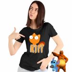 Fashion, accesorii si bijuterii - Femei - Imbracaminte femei - Tricouri si topuri femei - Tricou Femei Kiff Chatterley Desene, negru, marime XL - Infinity.ro