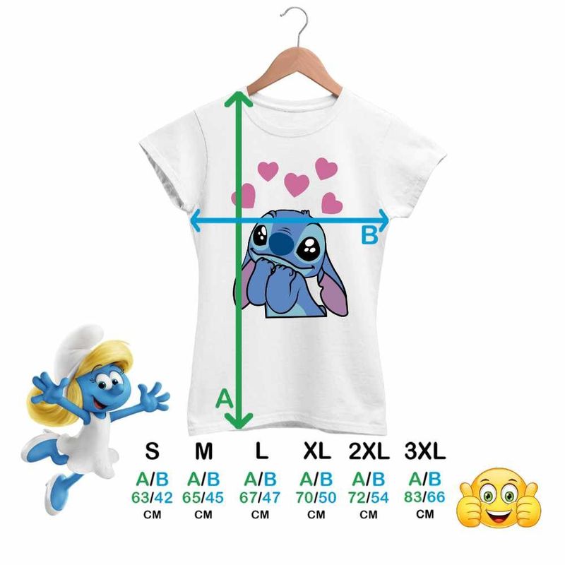 Fashion, accesorii si bijuterii - Femei - Imbracaminte femei - Tricouri si topuri femei - Tricou Femei Stich I Love You Valentines Day Dragobete, alb, marime L - Infinity.ro