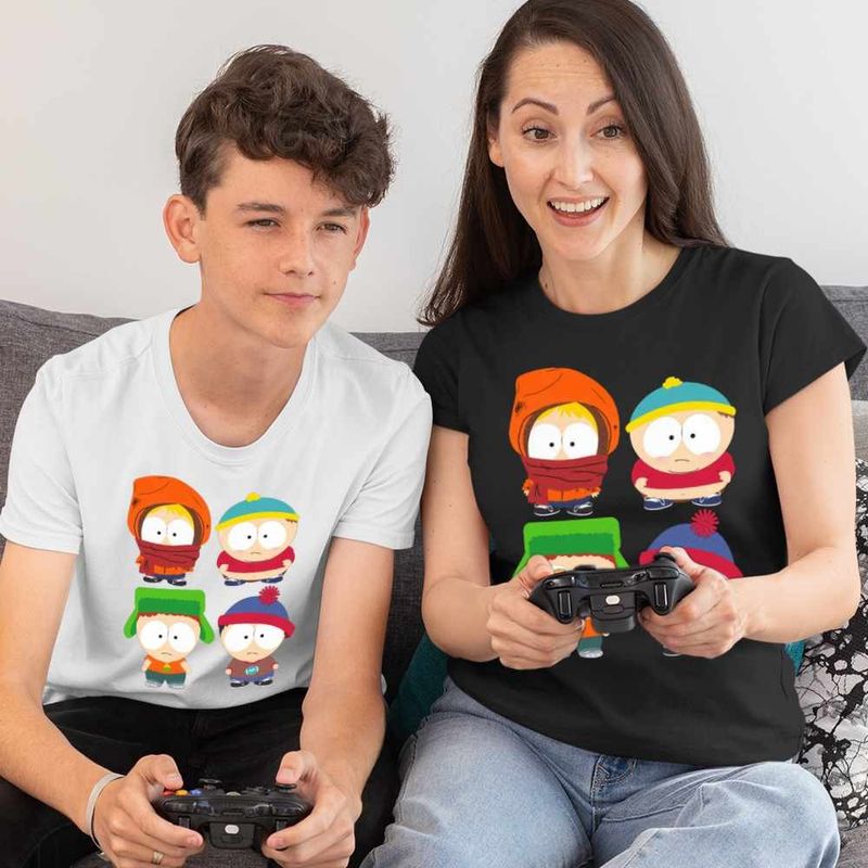 Fashion, accesorii si bijuterii - Femei - Imbracaminte femei - Tricouri si topuri femei - Tricou Femei South Park Gradinita Prescolari, alb, marime L - Infinity.ro