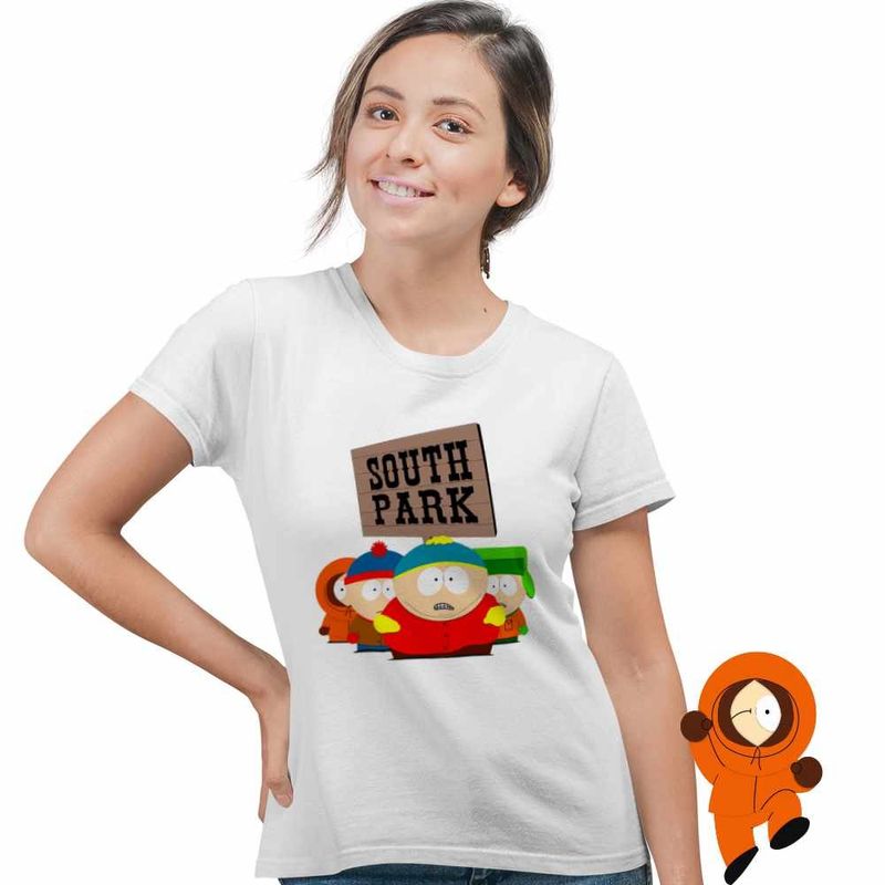 Fashion, accesorii si bijuterii - Femei - Imbracaminte femei - Tricouri si topuri femei - Tricou Femei South Park Untold Stories, alb, marime S - Infinity.ro