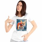Fashion, accesorii si bijuterii - Femei - Imbracaminte femei - Tricouri si topuri femei - Tricou Femei Trippi Troppi  Italian Meme Brainrot Brain Rot, alb, marime L - Infinity.ro