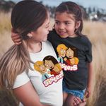 Fashion, accesorii si bijuterii - Femei - Imbracaminte femei - Tricouri si topuri femei - Tricou Femei Surorile Maxence Wendy Marine The Sisters Valentines Dragobete, negru, marime 3XL - Infinity.ro