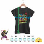 Fashion, accesorii si bijuterii - Femei - Imbracaminte femei - Tricouri si topuri femei - Tricou Femei Testoasele Ninja Chibi Bebelusi Mutant, negru, marime XL - Infinity.ro