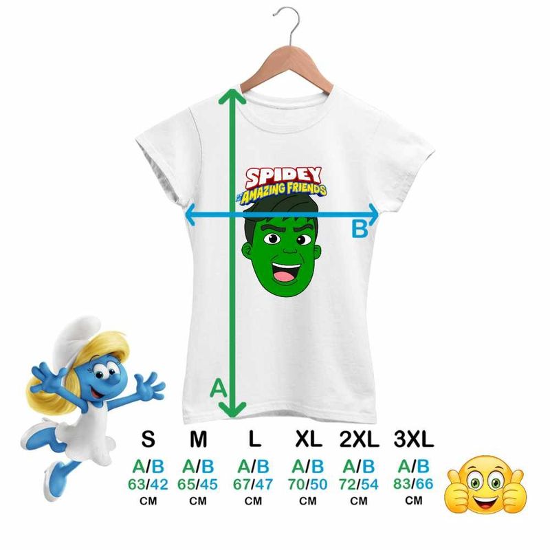 Fashion, accesorii si bijuterii - Femei - Imbracaminte femei - Tricouri si topuri femei - Tricou Femei Hulk Spidey Marvel hulc, alb, marime 3XL - Infinity.ro