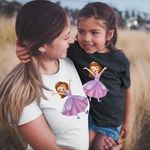 Fashion, accesorii si bijuterii - Femei - Imbracaminte femei - Tricouri si topuri femei - Tricou Femei Sofia the First, Sofia Intai, negru, marime L - Infinity.ro