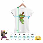 Fashion, accesorii si bijuterii - Femei - Imbracaminte femei - Tricouri si topuri femei - Tricou Femei Testoasele Ninja Donatello Bat, alb, marime S - Infinity.ro