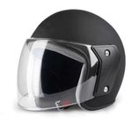 Auto si Moto - Moto - Echipamente protectie moto - Casti moto - Casca moto/scuter unisex, cu vizor, marime universala 55-60cm, neagra - Infinity.ro