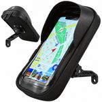 Auto si Moto - Moto - Accesorii moto si consumabile - Suport de telefon, rezistent la apa, pentru Bicicleta/Motocicleta/Scuter/Trotineta, FIXATO, Prindere pe Oglinda, Negru - Infinity.ro