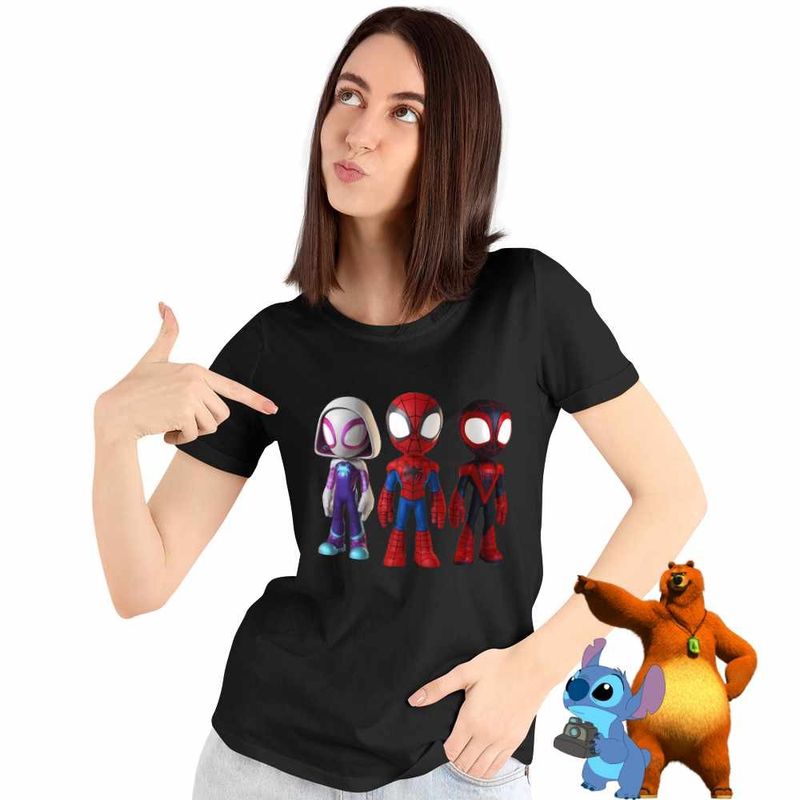 Fashion, accesorii si bijuterii - Femei - Imbracaminte femei - Tricouri si topuri femei - Tricou Femei Fantoma Paianjen Paienjenel Spin, negru, marime L - Infinity.ro