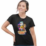 Fashion, accesorii si bijuterii - Femei - Imbracaminte femei - Tricouri si topuri femei - Tricou Femei Pupstruction Crew Catelusi Constructori Junior, negru, marime S - Infinity.ro