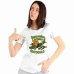 Fashion, accesorii si bijuterii - Femei - Imbracaminte femei - Tricouri si topuri femei - Tricou Femei Cocodilo Donald Trump Brainrot Brain Rot, alb, marime XL - Infinity.ro
