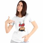Fashion, accesorii si bijuterii - Femei - Imbracaminte femei - Tricouri si topuri femei - Tricou Femei StuGo Larry Consiliu Studenti, alb, marime S - Infinity.ro