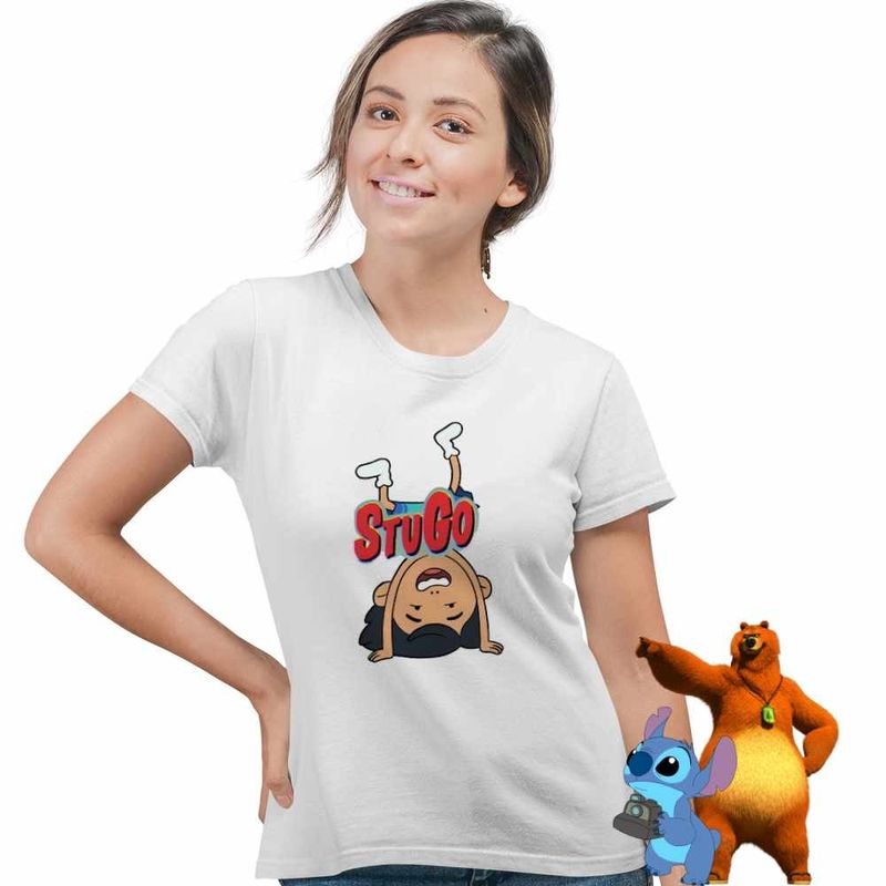 Fashion, accesorii si bijuterii - Femei - Imbracaminte femei - Tricouri si topuri femei - Tricou Femei StuGo Larry Consiliu Studenti, alb, marime S - Infinity.ro