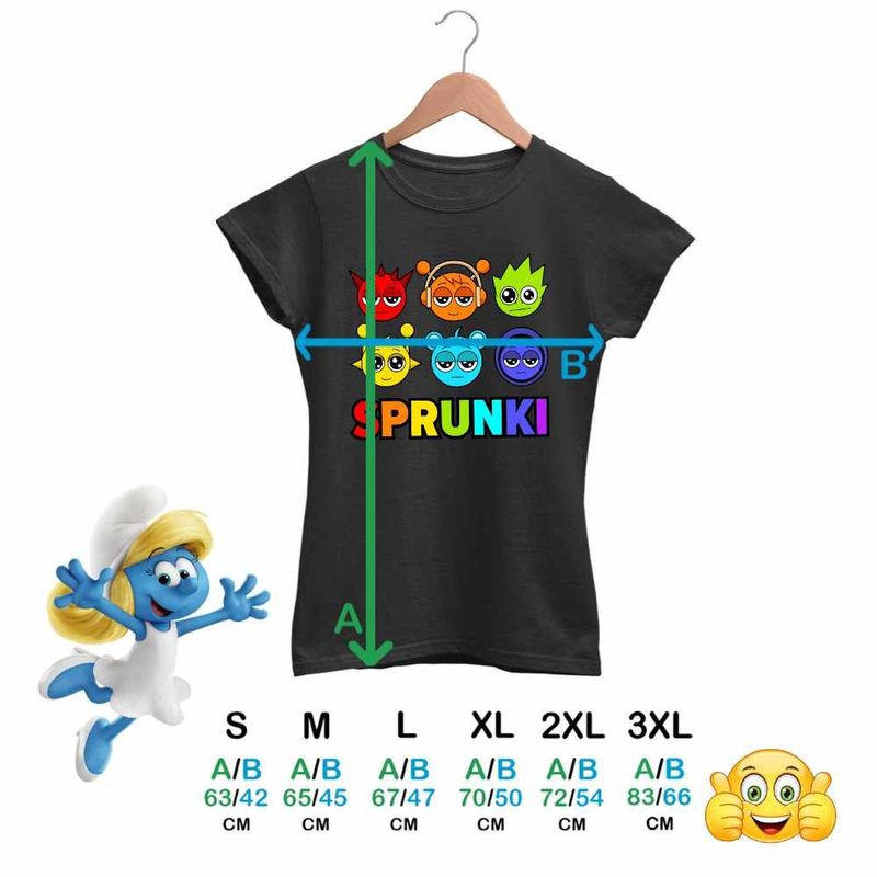 Fashion, accesorii si bijuterii - Femei - Imbracaminte femei - Tricouri si topuri femei - Tricou Femei Sprunki Music Game Mod, negru, marime XL - Infinity.ro