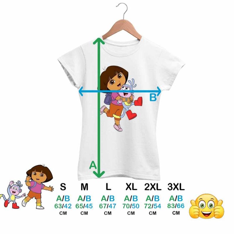 Fashion, accesorii si bijuterii - Femei - Imbracaminte femei - Tricouri si topuri femei - Tricou Femei Dora Exploratoarea Explorere, alb, marime XL - Infinity.ro