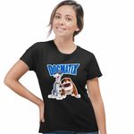 Fashion, accesorii si bijuterii - Femei - Imbracaminte femei - Tricouri si topuri femei - Tricou Femei Dogmatix Galia Aventuri Franta, negru, marime S - Infinity.ro