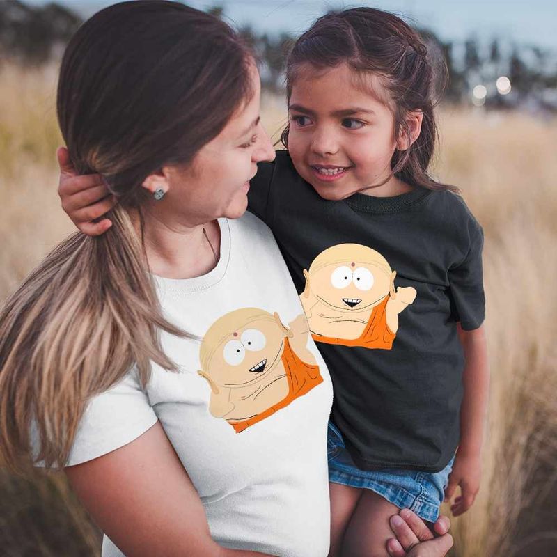 Fashion, accesorii si bijuterii - Femei - Imbracaminte femei - Tricouri si topuri femei - Tricou Femei South Park Calugar Budist Buddha, negru, marime 2XL - Infinity.ro