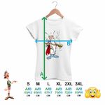 Fashion, accesorii si bijuterii - Femei - Imbracaminte femei - Tricouri si topuri femei - Tricou Femei Getafix Asterix Obelix Cleopatra, alb, marime L - Infinity.ro