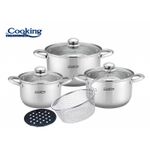 Casa si Gradina - Bucatarie si vesela - Vase pentru gatit - Oale si cratite - Set gatit din inox 8 piese, Victoria, Cooking by Heinner - Infinity.ro