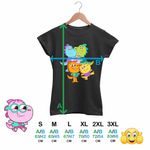 Fashion, accesorii si bijuterii - Femei - Imbracaminte femei - Tricouri si topuri femei - Tricou Femei Tim Rex Toata Familia Spatiu Dinozauri Cosmos, negru, marime XL - Infinity.ro
