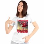 Fashion, accesorii si bijuterii - Femei - Imbracaminte femei - Tricouri si topuri femei - Tricou Femei Strawberrini Flamingini Brainrot, alb, marime 3XL - Infinity.ro