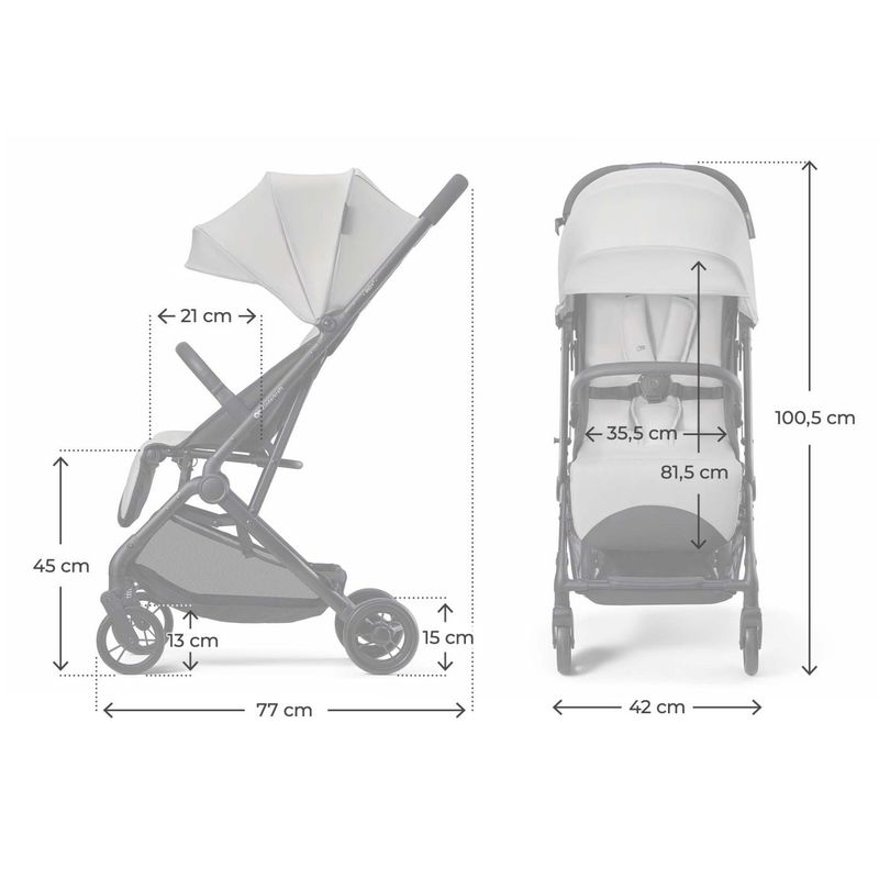 Jucarii, Copii si Bebe - Carucioare si articole de transport - Carucioare - Carucioare sport - Carucior sport Kinderkraft Indy3, Urban Grey - Infinity.ro