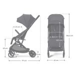 Jucarii, Copii si Bebe - Carucioare si articole de transport - Carucioare - Carucioare sport - Carucior sport Kinderkraft Indy3, Coal Black - Infinity.ro