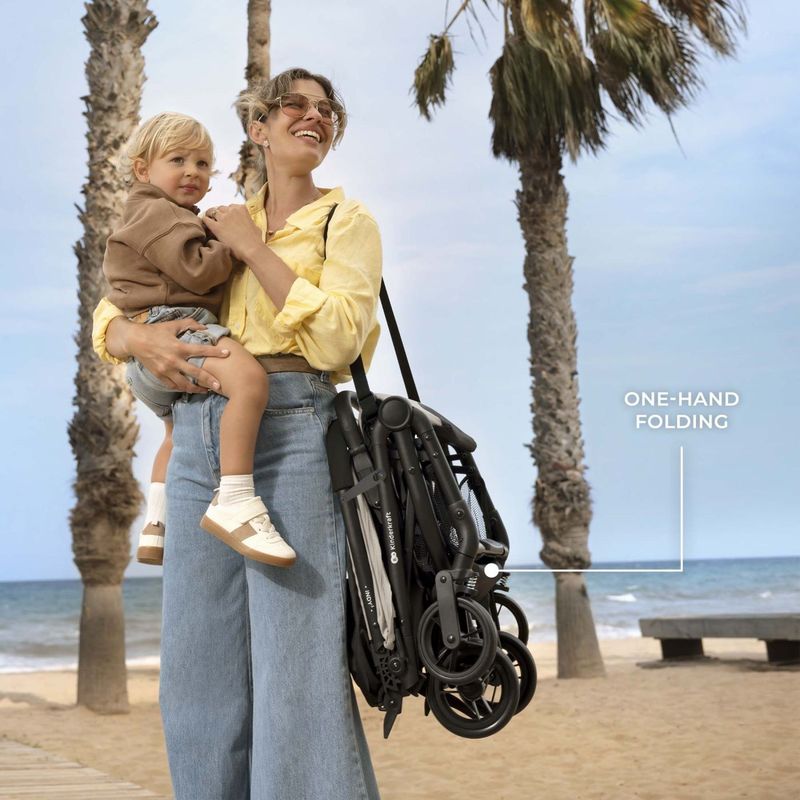 Jucarii, Copii si Bebe - Carucioare si articole de transport - Carucioare - Carucioare sport - Carucior sport Kinderkraft Indy3, Coal Black - Infinity.ro