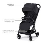 Jucarii, Copii si Bebe - Carucioare si articole de transport - Carucioare - Carucioare sport - Carucior sport Kinderkraft Indy3, Coal Black - Infinity.ro