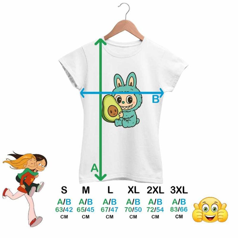 Fashion, accesorii si bijuterii - Femei - Imbracaminte femei - Tricouri si topuri femei - Tricou Femei Labubu Avocado, alb, marime XL - Infinity.ro
