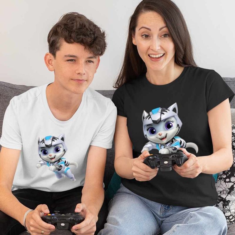 Fashion, accesorii si bijuterii - Femei - Imbracaminte femei - Tricouri si topuri femei - Tricou Femei Paw Patrol Cat Pack Rory Patrula Catelusilor, alb, marime M - Infinity.ro