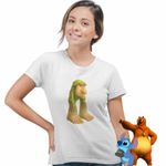 Fashion, accesorii si bijuterii - Femei - Imbracaminte femei - Tricouri si topuri femei - Tricou Femei Br Br Patapim Brainrot, alb, marime S - Infinity.ro