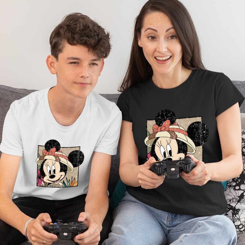 Fashion, accesorii si bijuterii - Femei - Imbracaminte femei - Tricouri si topuri femei - Tricou Femei Minnie Mouse Disney, alb, marime L - Infinity.ro