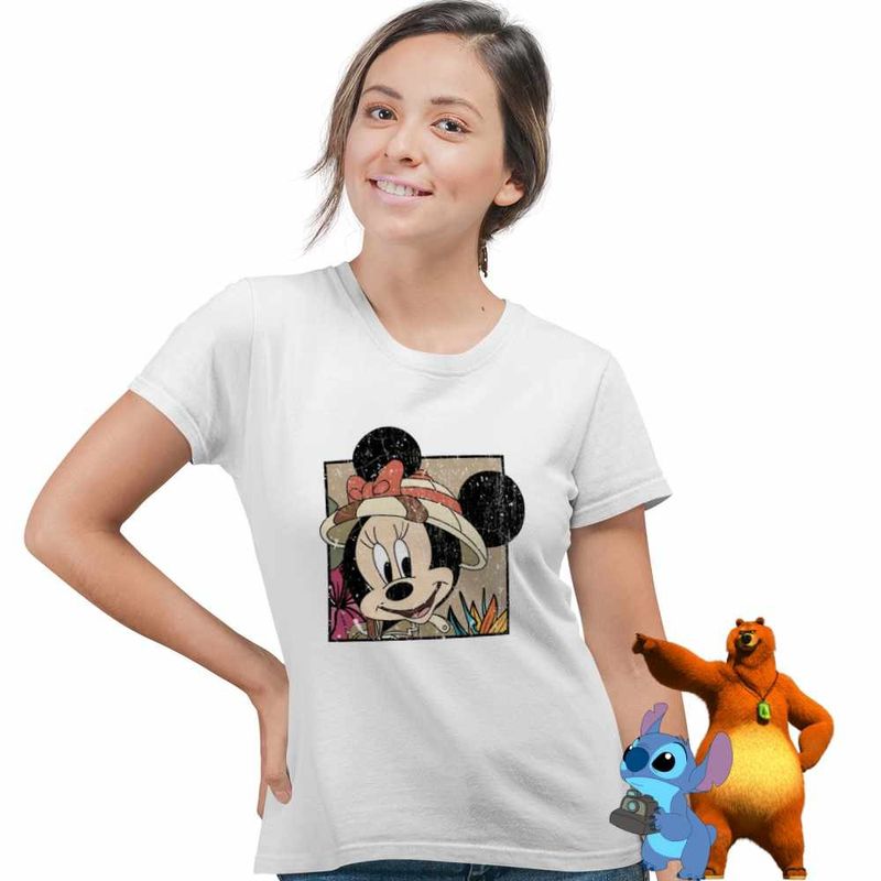 Fashion, accesorii si bijuterii - Femei - Imbracaminte femei - Tricouri si topuri femei - Tricou Femei Minnie Mouse Disney, alb, marime L - Infinity.ro