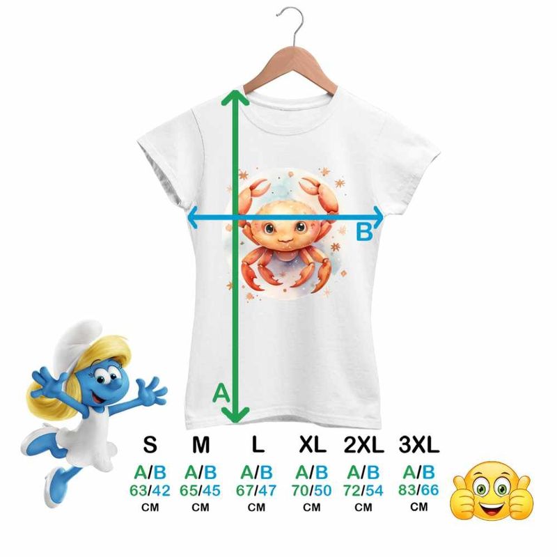 Fashion, accesorii si bijuterii - Femei - Imbracaminte femei - Tricouri si topuri femei - Tricou Femei Rac Baby Zodiac Horoscop Cancer Astrologie, alb, marime S - Infinity.ro