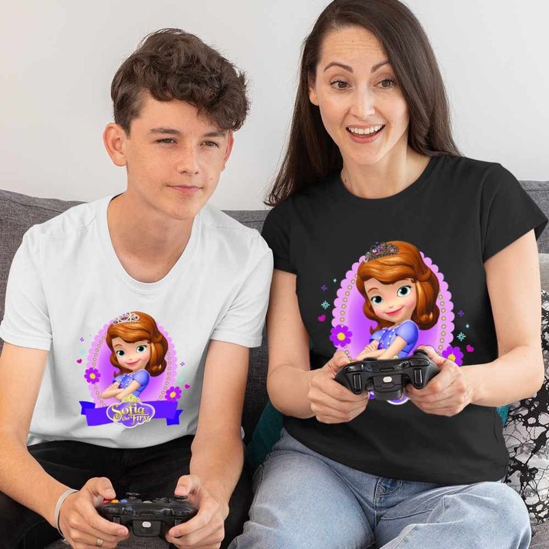 Fashion, accesorii si bijuterii - Femei - Imbracaminte femei - Tricouri si topuri femei - Tricou Femei Printesa Sofia the First, alb, marime L - Infinity.ro