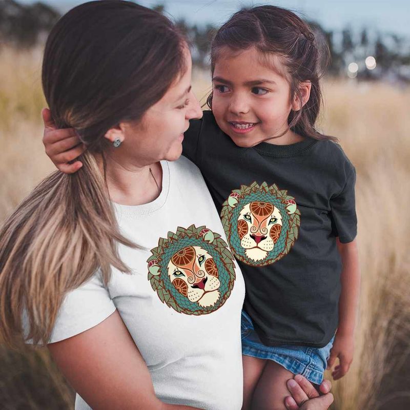 Fashion, accesorii si bijuterii - Femei - Imbracaminte femei - Tricouri si topuri femei - Tricou Femei Leu Zodiac Horoscop Leo Mandala Astrologie, negru, marime S - Infinity.ro