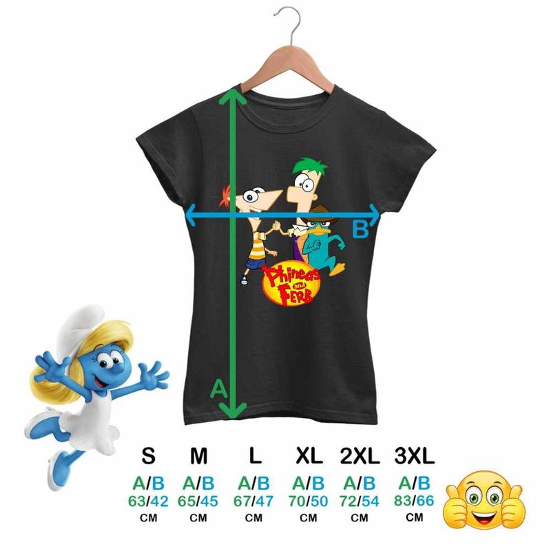 Fashion, accesorii si bijuterii - Femei - Imbracaminte femei - Tricouri si topuri femei - Tricou Femei Phineas Ferb Perry Pineas Fineas, negru, marime XL - Infinity.ro