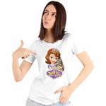 Fashion, accesorii si bijuterii - Femei - Imbracaminte femei - Tricouri si topuri femei - Tricou Femei Sofia Intai Iepuras, Sofia the First, alb, marime L - Infinity.ro