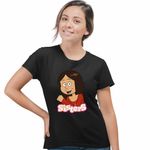 Fashion, accesorii si bijuterii - Femei - Imbracaminte femei - Tricouri si topuri femei - Tricou Femei Surorile Wendy The Sisters Desene, negru, marime XL - Infinity.ro