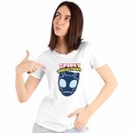 Fashion, accesorii si bijuterii - Femei - Imbracaminte femei - Tricouri si topuri femei - Tricou Femei Pantera Neagra Paienjenel, alb, marime L - Infinity.ro
