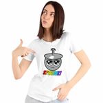 Fashion, accesorii si bijuterii - Femei - Imbracaminte femei - Tricouri si topuri femei - Tricou Femei Sprunki Head Beats Music Gamer, alb, marime S - Infinity.ro