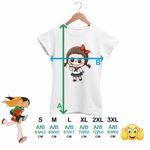 Fashion, accesorii si bijuterii - Femei - Imbracaminte femei - Tricouri si topuri femei - Tricou Femei Labubu Annabelle Horror Chucky, alb, marime 3XL - Infinity.ro