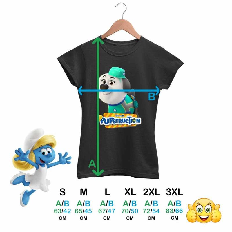 Fashion, accesorii si bijuterii - Femei - Imbracaminte femei - Tricouri si topuri femei - Tricou Femei Pupstruction Luna Catelusi Constructori Meseriasi, negru, marime L - Infinity.ro