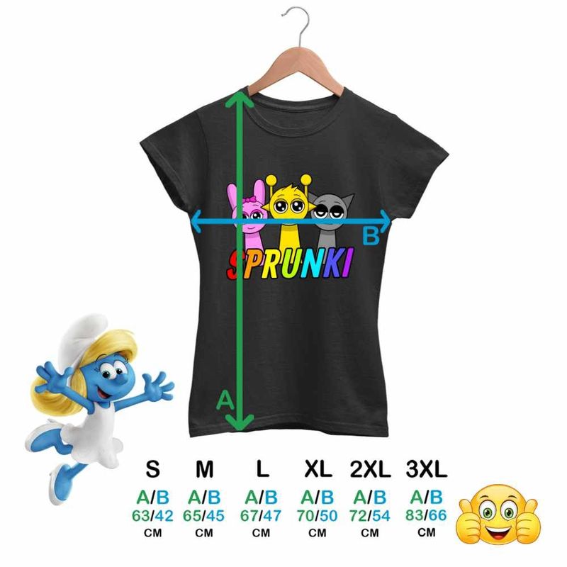 Fashion, accesorii si bijuterii - Femei - Imbracaminte femei - Tricouri si topuri femei - Tricou Femei Sprunki Music Game, negru, marime M - Infinity.ro