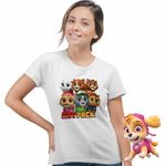 Fashion, accesorii si bijuterii - Femei - Imbracaminte femei - Tricouri si topuri femei - Tricou Femei Paw Patrol Cat Pack Patrula Catelusilor, alb, marime 3XL - Infinity.ro