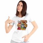 Fashion, accesorii si bijuterii - Femei - Imbracaminte femei - Tricouri si topuri femei - Tricou Femei Paw Patrol Cat Pack Patrula Catelusilor, alb, marime 3XL - Infinity.ro