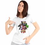 Fashion, accesorii si bijuterii - Femei - Imbracaminte femei - Tricouri si topuri femei - Tricou Femei Paienjenelul Marvel si prietenii lui uimitori, alb, marime 3XL - Infinity.ro